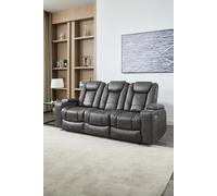 More4Homes Ashton Electric Recliner 3 Seater Sofa Technology Fabric With Built-In Plugs & USB-C Charging in Grey More4Homes Grey