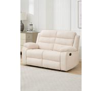 More4Homes Boston 2 Seater Fabric Manual Recliner Sofa in Beige More4Homes Beige