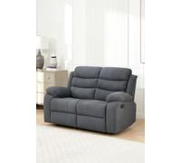 More4Homes Boston 2 Seater Fabric Manual Recliner Sofa in Grey More4Homes Grey