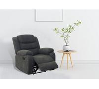 More4Homes Boston Manual Fabric Recliner Chair Grey