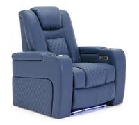 More4Homes Broadway Cinema Electric Recliner Chair Usb Charging Led Base (Blue)