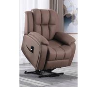 More4Homes Brookline Electric Technology Fabric Single Motor Rise Recliner Lift Mobility Tilt Chair (mocha)