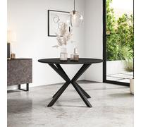 More4Homes Calne Sintered Stone Ceramicconcrete Round Dining Table