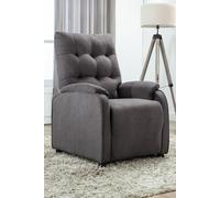 More4Homes Charlbury Fabric Pushback Recliner Armchair Sofa Fireside Chair in Charcoal More4Homes Charcoal