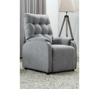 More4Homes Charlbury Fabric Pushback Recliner Armchair Sofa Fireside Chair in Grey More4Homes Grey