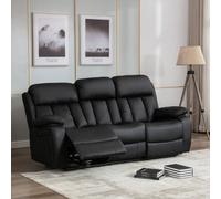 More4Homes Chester 3 Seater Electric Recliner Sofa In Black