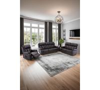 More4Homes Chester Manual Recliner Bonded Leather 1+2+3 Seater Sofa Set in Brown More4Homes Brown