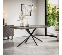 More4Homes Donni 4-6 Seater Dining Table w Black Legs in Grey More4Homes Grey