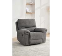More4Homes Fosse Manual Recliner Fabric Modern Living Chair in Dark Grey More4Homes Dark Grey