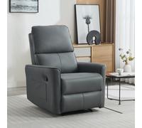 More4Homes Madrid Manual Recliner Air Leather Chair (Grey)