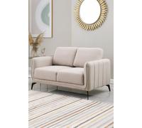 More4Homes Oslo Modern Scandi Style Fabric Living Room 2 Seater Sofa in Beige More4Homes Beige