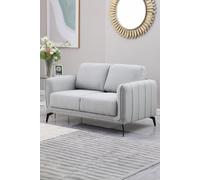 More4Homes Oslo Modern Scandi Style Fabric Living Room 2 Seater Sofa in Light Grey More4Homes Light Grey