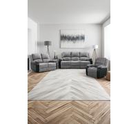 More4Homes Postana Electric Recliner Jumbo Cord 1+2+3 Seater Sofa Set in Grey More4Homes Grey