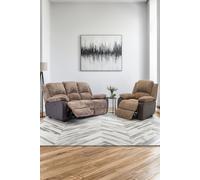 More4Homes Postana Electric Recliner Jumbo Cord 1+3 Seater Sofa Set in Brown More4Homes Brown