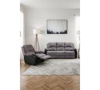 More4Homes Postana Electric Recliner Jumbo Cord 1+3 Seater Sofa Set in Grey More4Homes Grey