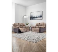More4Homes Postana Electric Recliner Jumbo Cord 2+3 Seater Sofa Set in Brown More4Homes Brown