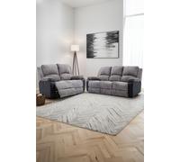 More4Homes Postana Electric Recliner Jumbo Cord 2+3 Seater Sofa Set in Grey More4Homes Grey