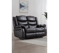 More4Homes Seattle 2 Seater Electric High Back Bonded Leather Recliner Sofa in Brown More4Homes Brown