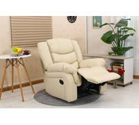More4Homes Seattle Bonded Leather Manual Recliner (Cream)