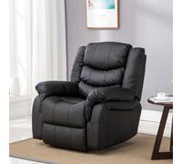 More4Homes Seattle Electric Automatic Recliner Armchair Sofa Home Lounge Bonded Leather Chair (Black)