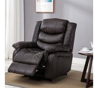 More4Homes Seattle Electric Automatic Recliner Armchair Sofa Home Lounge Bonded Leather Chair (Brown)