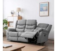 More4Homes Seattle Electric Fabric Recliner 3 Seater Sofa