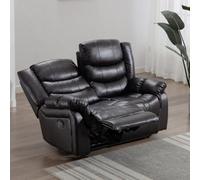 More4Homes Seattle Electric High Back Bonded Leather Recliner 2 Seater Sofa (Brown)