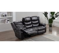 More4Homes Seattle Electric High Back Bonded Leather Recliner 3 Seater Sofa (Brown)