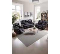 More4Homes Seattle Electric Recliner Bonded Leather 1+2+3 Seater Sofa Set in Brown More4Homes Brown