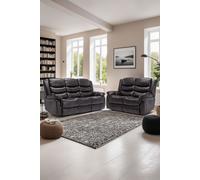 More4Homes Seattle Electric Recliner Bonded Leather 2+3 Seater Sofa Set in Brown More4Homes Brown