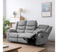 More4Homes Seattle Manual Fabric Recliner 3 Seater Sofa