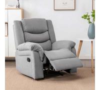 More4Homes Seattle Manual Fabric Recliner Chair Grey