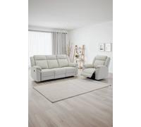 More4Homes Skye 3+1 Linen Electric Recliner Sofa Set in Beige More4Homes Beige