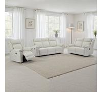More4Homes Skye 3+2+1 Linen Electric Recliner Sofa Set (Beige)