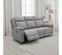 More4Homes Skye 3 Seater Linen Electric Recliner Sofa (Grey)