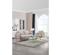 More4Homes Sofia 1+3 Seater Fabric Sofa Set in Beige More4Homes Beige