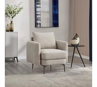 More4Homes Sofia 1 Seater Fabric Sofa Beige