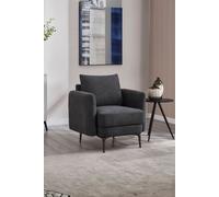 More4Homes Sofia 1 Seater Fabric Sofa in Charcoal More4Homes Charcoal