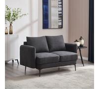 More4Homes Sofia 2 Seater Fabric Sofa Charcoal