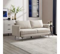More4Homes Sofia 3 Seater Fabric Sofa Beige