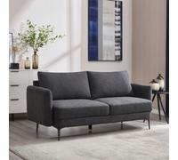 More4Homes Sofia 3 Seater Fabric Sofa Charcoal
