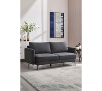More4Homes Sofia 3 Seater Fabric Sofa in Charcoal More4Homes Charcoal