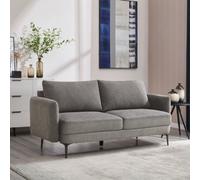 More4Homes Sofia 3 Seater Fabric Sofa Mocha