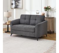 More4Homes Solna 2 Seater Scandi Style Fabric Living Room Sofa (Charcoal)