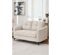 More4Homes Solna 2 Seater Scandi Style Fabric Living Room Sofa (Beige)