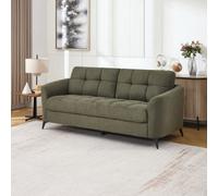 More4Homes Solna 3 Seater Scandi Style Fabric Living Room Sofa (Green)