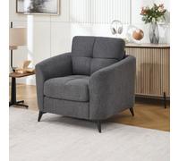 More4Homes Solna Modern Scandi Style Fabric Living Room Chair (Charcoal)