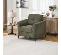 More4Homes Solna Modern Scandi Style Fabric Living Room Chair (Green)