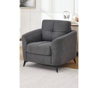 More4Homes Solna Modern Scandi Style Fabric Living Room Chair (Charcoal)