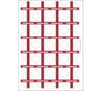 Morecambe England Flag Circular Matt Paper Stickers A4 Sheet of 24 (Each Sticker is 45mm Diameter)